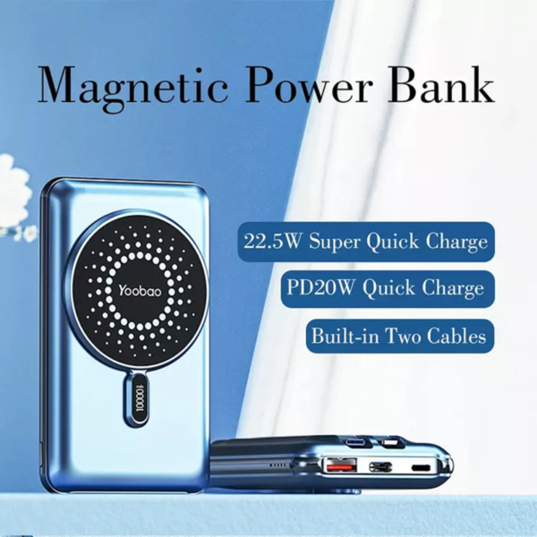 Yoobao LC4 10000mAh Built-in Dual Cable Multi-functional Portable Power SupplY