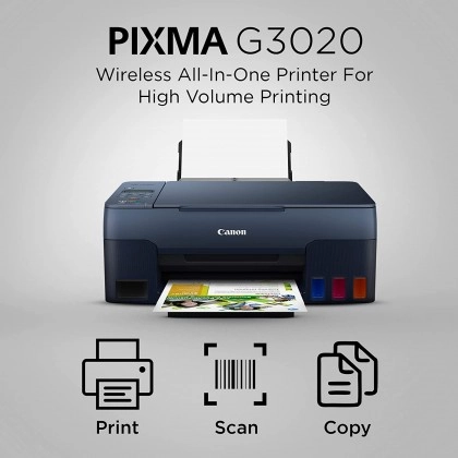 Canon PIXMA G3020 All-in-One Wi-Fi Ink Tank Colour Printer